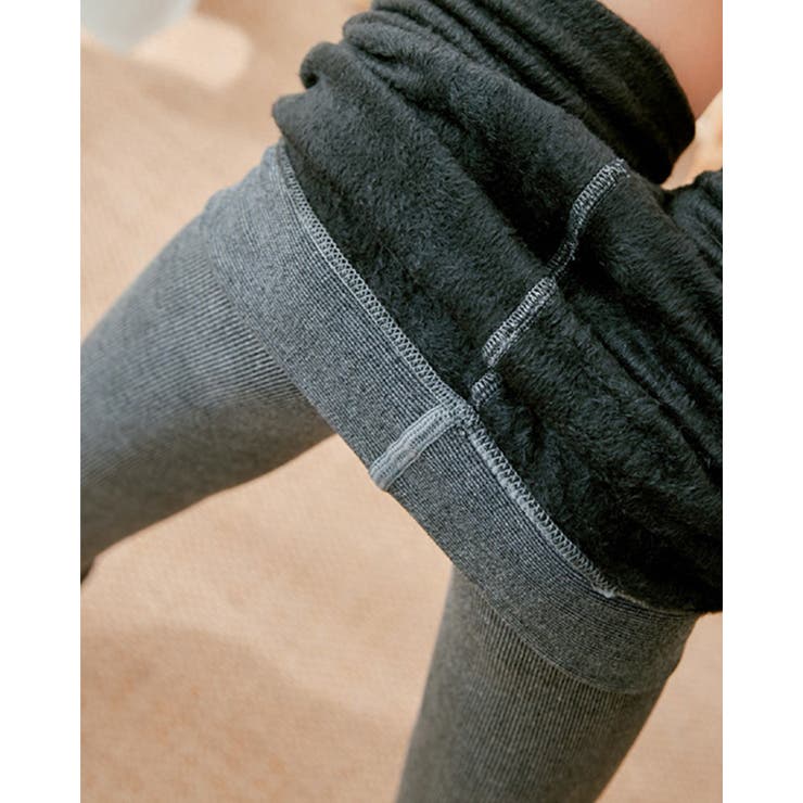 裏起毛 タイツ レギンス  極暖 リブ編み 厚手 レディース | RAKUku | 詳細画像8 