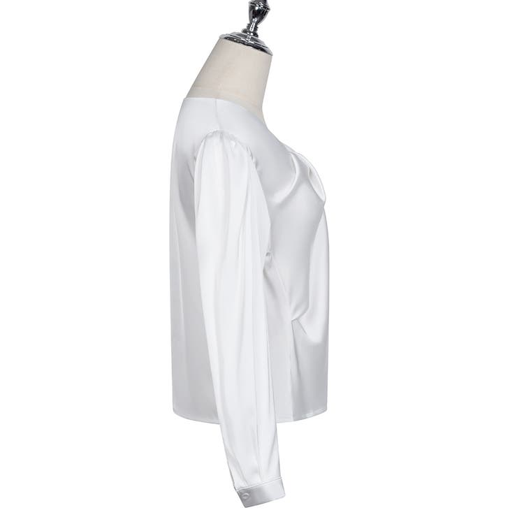 ツイストデザイン ブラウス オフィスカジュアル 4color | RAKUku | 詳細画像14 