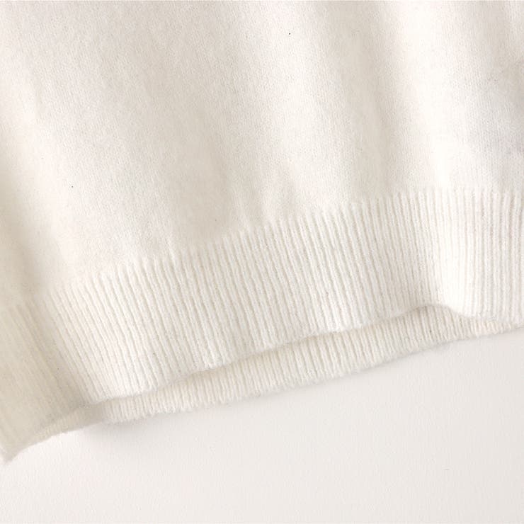 半袖 花飾り ニット 半袖プルオーバー セーター 韓国 韓国ファッション | RAKUku | 詳細画像19 