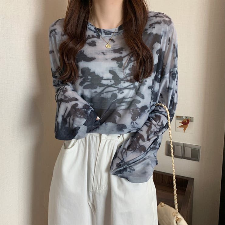 ダークグレー | 日焼け対策 シアートップス シースルー | RAKUku