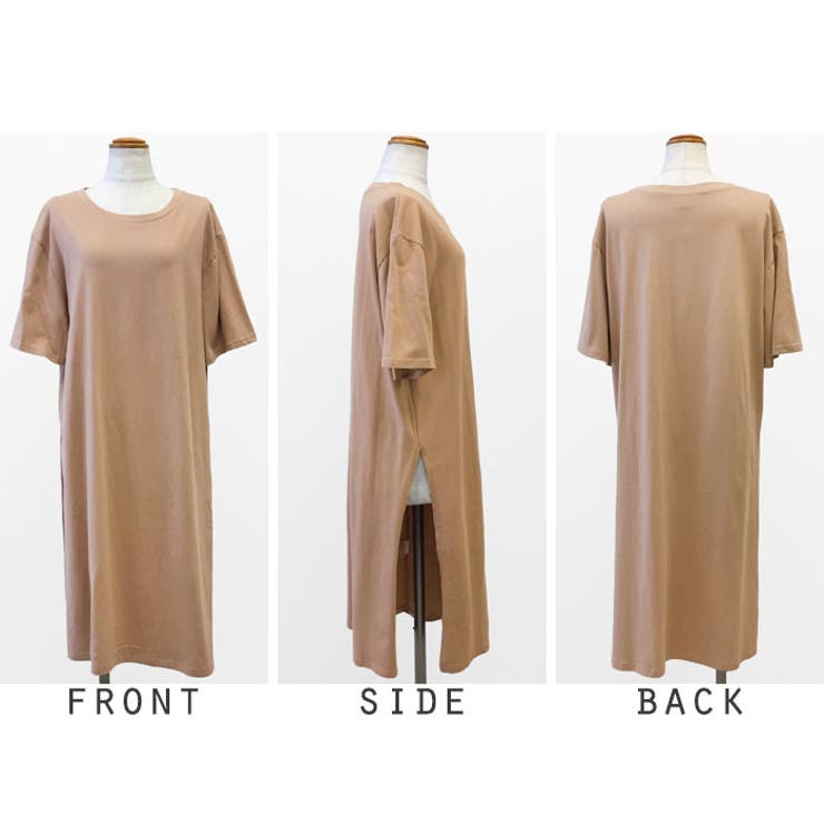 24ss NEW サイドスリットTシャツ ロング丈 ワンピーTシャツ | RAKUku | 詳細画像9 