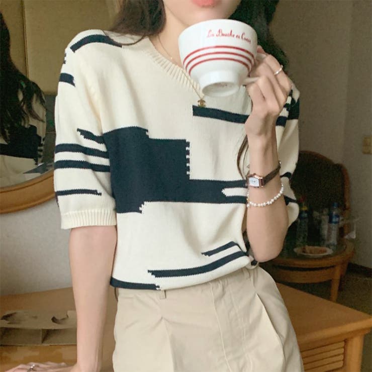 24NEW サマーニット 半袖 | RAKUku | 詳細画像7 