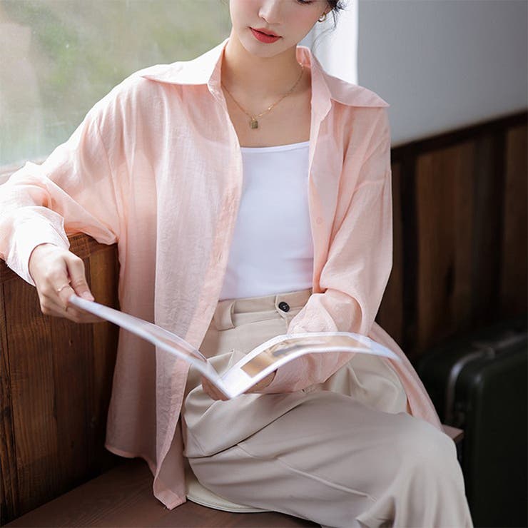 24NEW シアーシャツ 夏シャツ 4color 韓国ファッション | RAKUku | 詳細画像12 