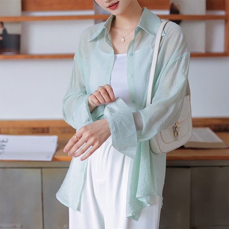 24NEW シアーシャツ 夏シャツ 4color 韓国ファッション | RAKUku | 詳細画像5 