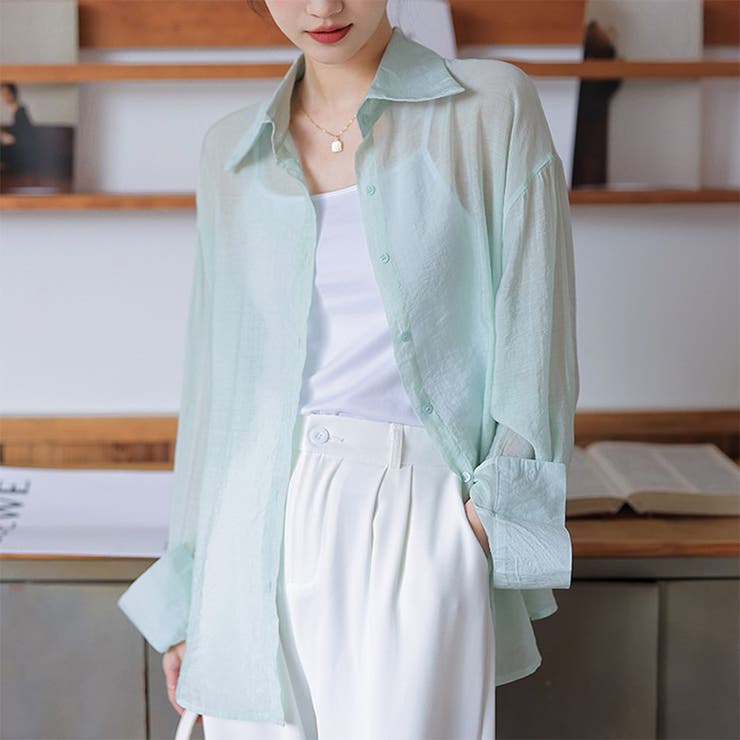 24NEW シアーシャツ 夏シャツ 4color 韓国ファッション | RAKUku | 詳細画像6 