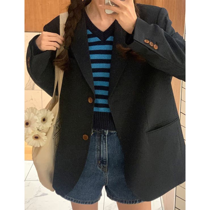 オーバーサイズ テーラード ジャケット 2color | RAKUku | 詳細画像8 