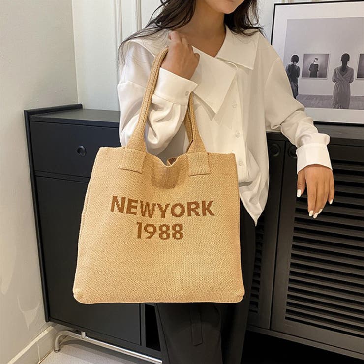 ニット トートバッグ 秋冬 韓国ファッション 3color | RAKUku | 詳細画像3 