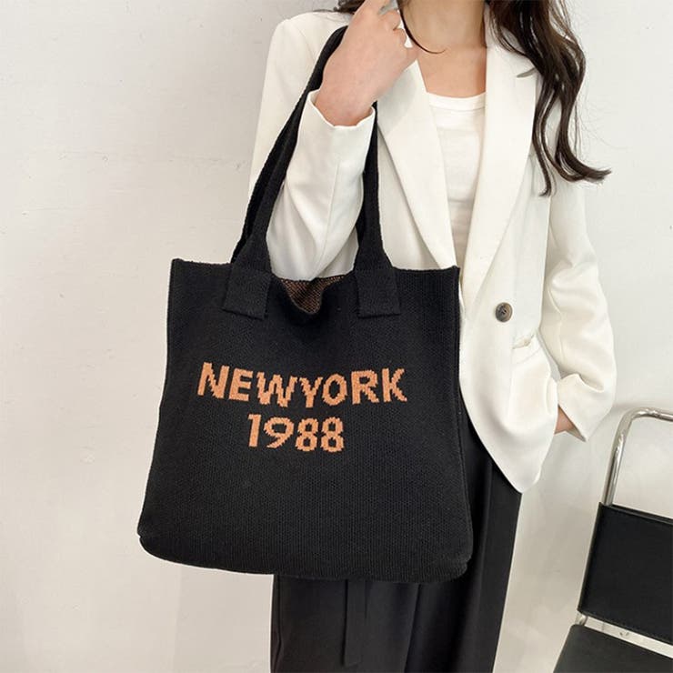 ニット トートバッグ 秋冬 韓国ファッション 3color | RAKUku | 詳細画像9 