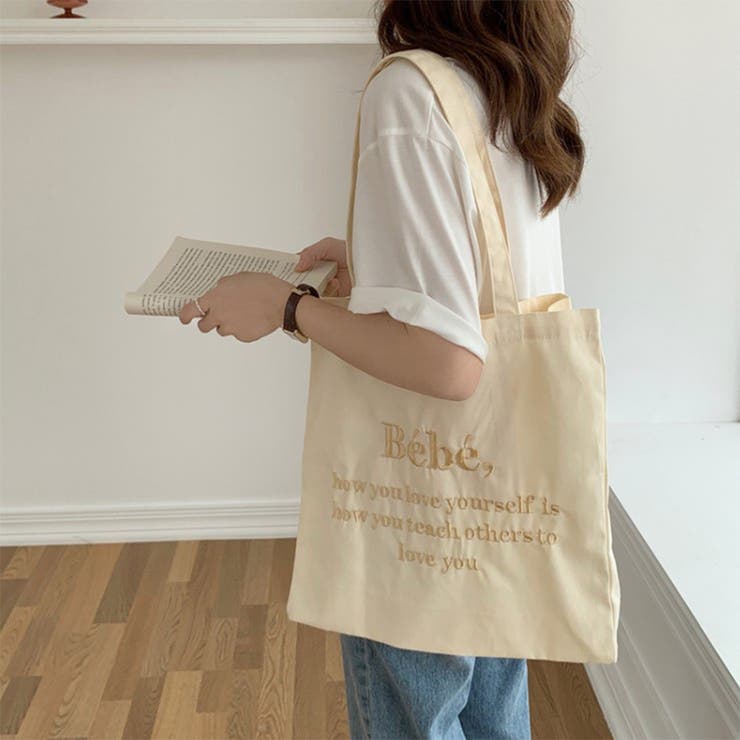 24NEW 刺繍ロゴトートバッグ レタリング | RAKUku | 詳細画像18 