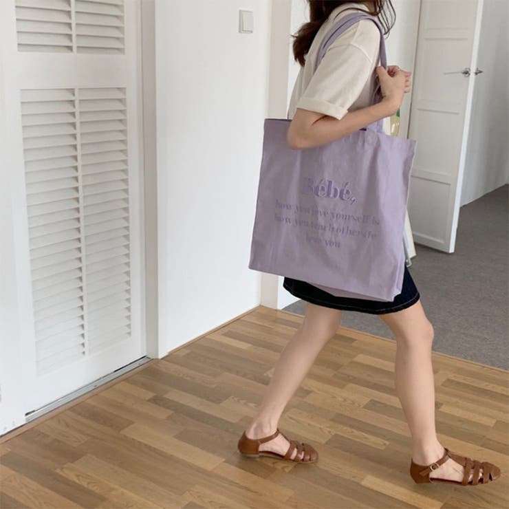 24NEW 刺繍ロゴトートバッグ レタリング | RAKUku | 詳細画像12 