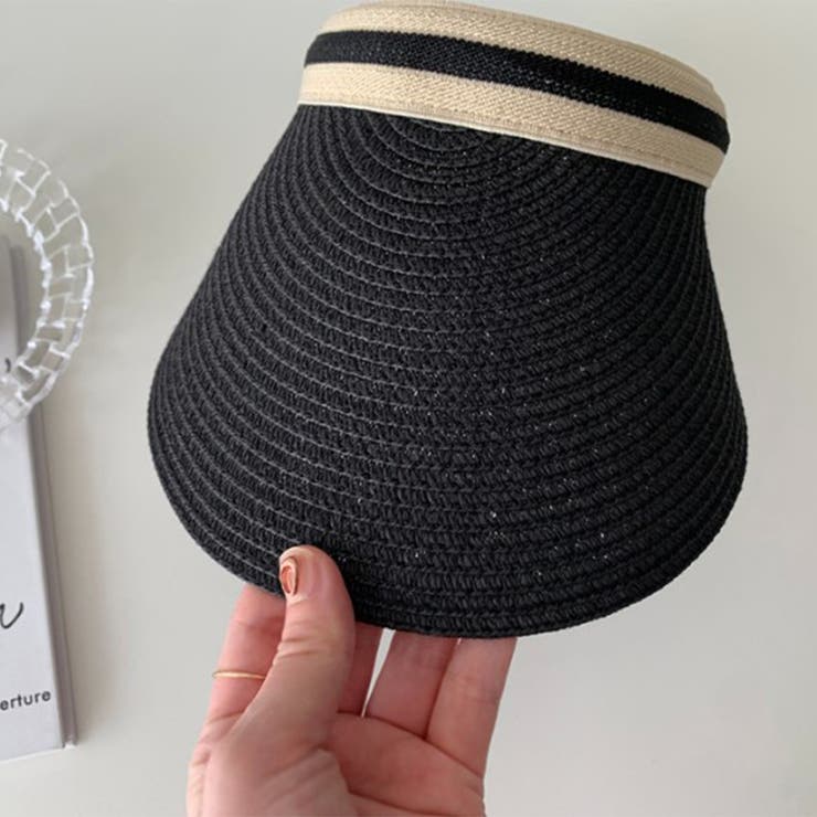 24NEW 春 夏 サンバイザー uvカット 自転車 つば広 麦わら帽子 | RAKUku | 詳細画像10 