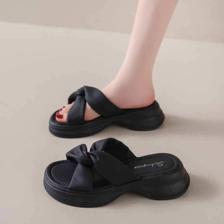 厚底 サンダル  ミュール | RAKUku | 詳細画像3 