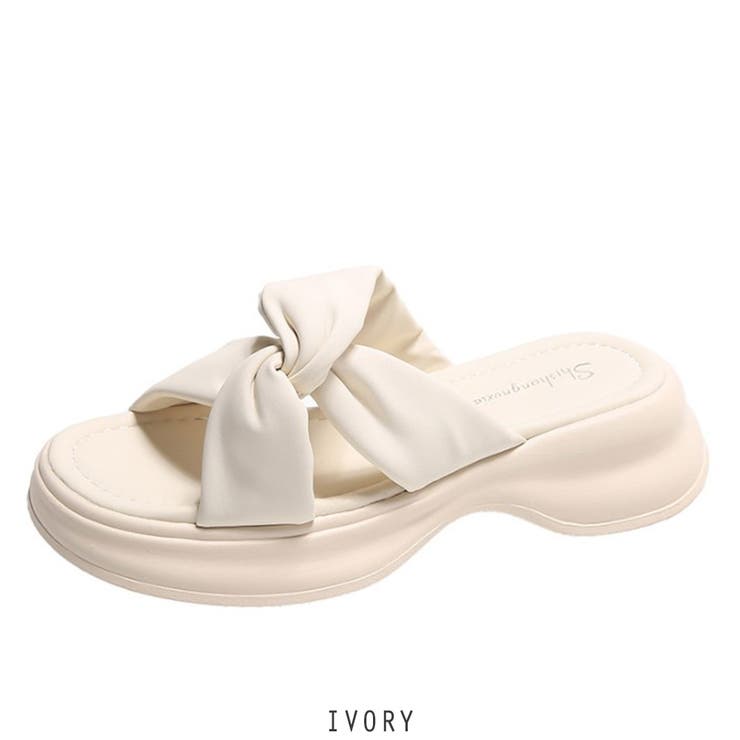 アイボリー | 厚底 サンダル  ミュール | RAKUku