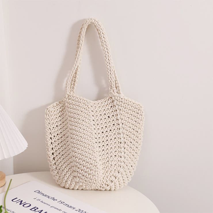 春 夏 編みニットかごバッグ | RAKUku | 詳細画像11 