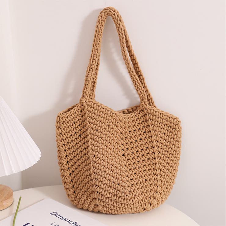 春 夏 編みニットかごバッグ | RAKUku | 詳細画像7 