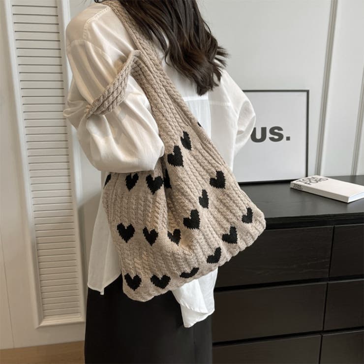 24NEW ハート柄 ニットバッグ | RAKUku | 詳細画像11 