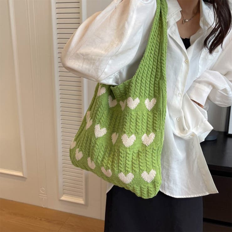 24NEW ハート柄 ニットバッグ | RAKUku | 詳細画像7 