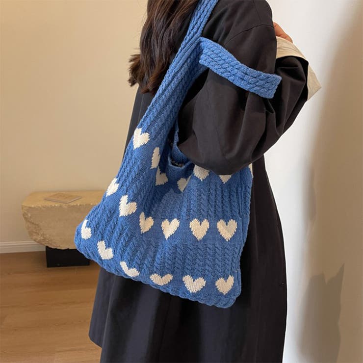 24NEW ハート柄 ニットバッグ | RAKUku | 詳細画像8 
