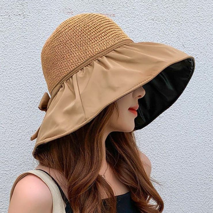 広つば帽子 ハット 紫外線対策 日よけ帽 折りたたみ | RAKUku | 詳細画像3 