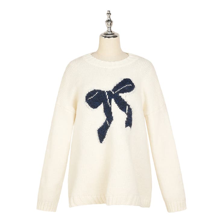 4color フロントリボン クルーネック | RAKUku | 詳細画像4 