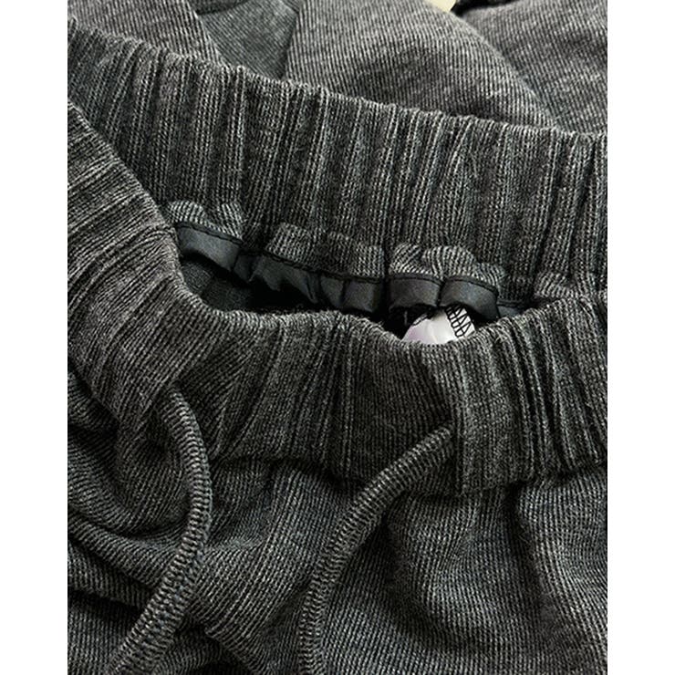 ダークグレー | 3color 裾フリルワイドパンツ フリルパンツ | RAKUku