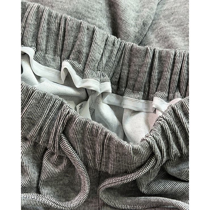 ライトグレー | 3color 裾フリルワイドパンツ フリルパンツ | RAKUku