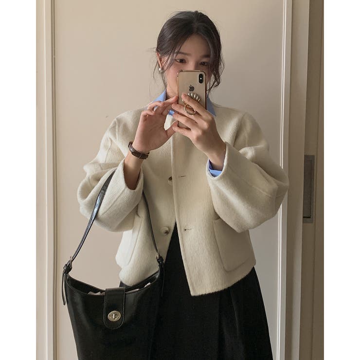 2color ノーカラー ショートジャケット | RAKUku | 詳細画像6 