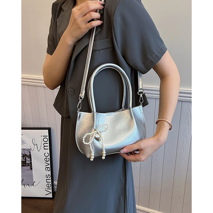 シルバー | 4color 2wayバッグ ミニバッグ | RAKUku