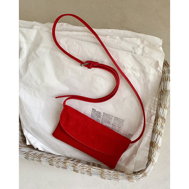 スエード クロスバッグ 差し色 ミニバッグ ショルダーバッグ 韓国系