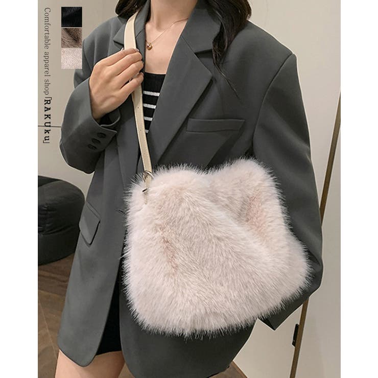 3color エコファー ショルダーバッグ | RAKUku | 詳細画像1 