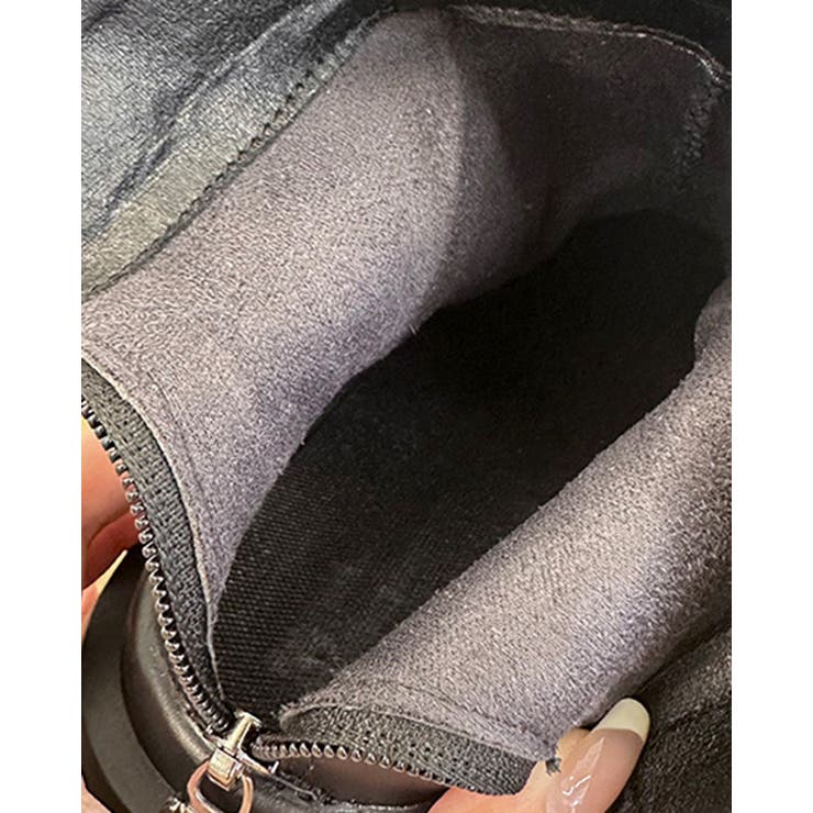 2color 厚底ショートブーツ フェイクレザー | RAKUku | 詳細画像14 