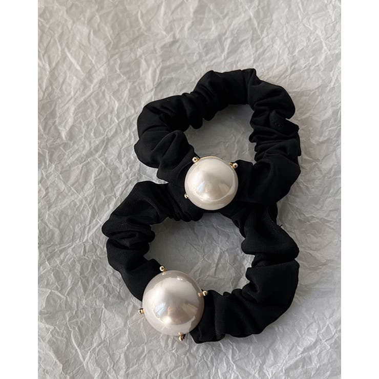 3size ビッグパールシュシュ パールゴム オケージョン 高級感 | RAKUku | 詳細画像3 