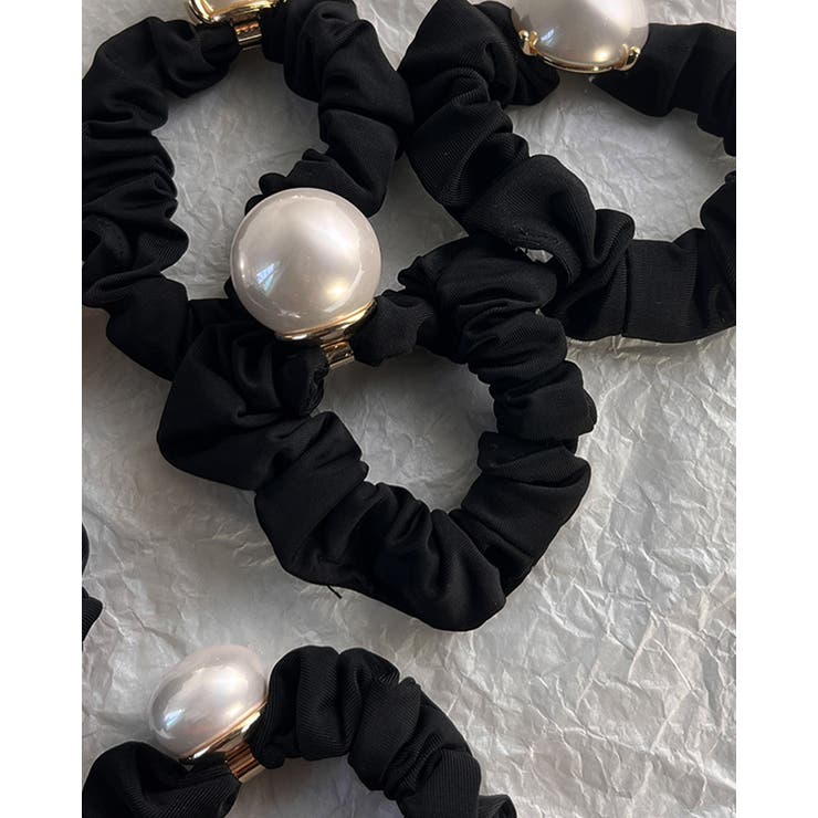 3size ビッグパールシュシュ パールゴム オケージョン 高級感 | RAKUku | 詳細画像4 