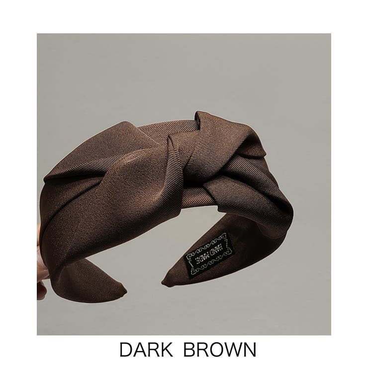 ダークブラウン | 4color ツイスト カチューシャ | RAKUku