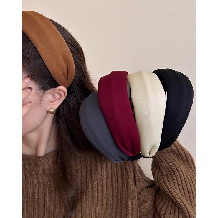 5color 幅広カチューシャ ヘアバンド | RAKUku | 詳細画像2 