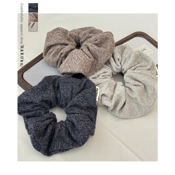 3color シュシュ 高級感 | RAKUku | 詳細画像1 