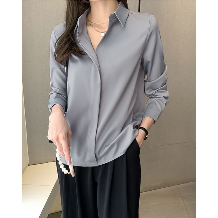 グレー | ブラウス オフィス カジュアル | RAKUku