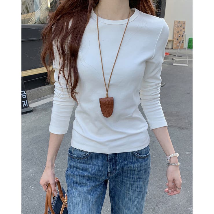 アイボリー | 長袖Tシャツ レーディス ロングT | RAKUku