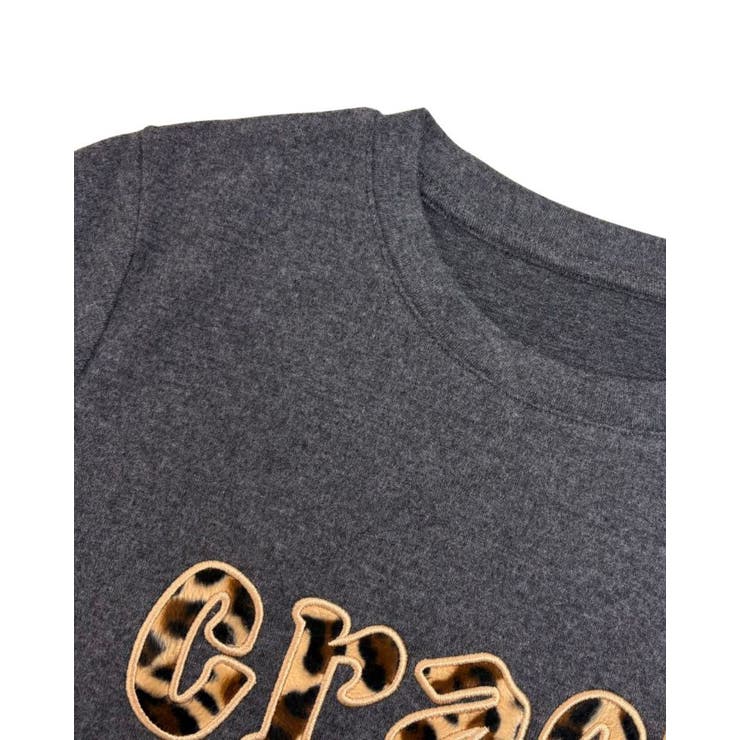 チャコール | 春夏 半袖 レオパードTシャツ 韓国ファッション | RAKUku