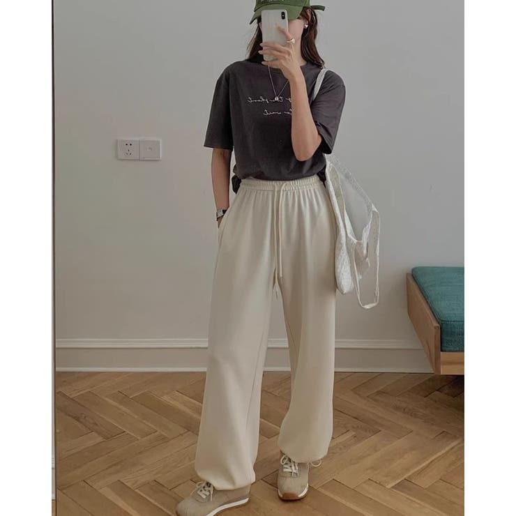 クリーム | スウェットパンツ レーディス ジョガーパンツ | RAKUku