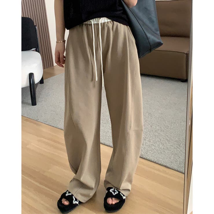 ベージュ | スウェットパンツ レーディス ストレート | RAKUku