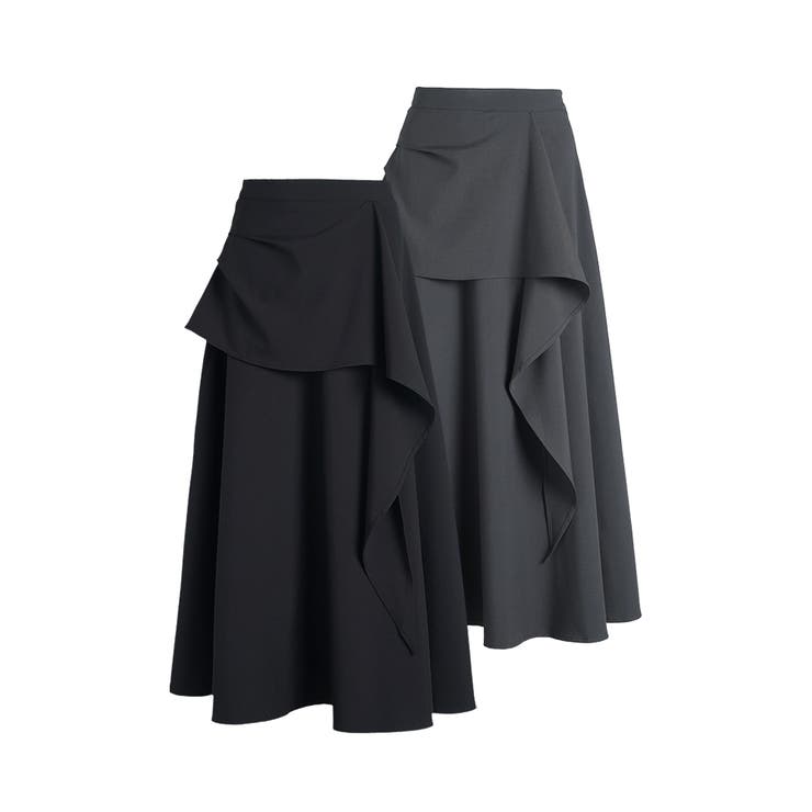 アシメントリースカート ドレープデザイン | RAKUku | 詳細画像9 