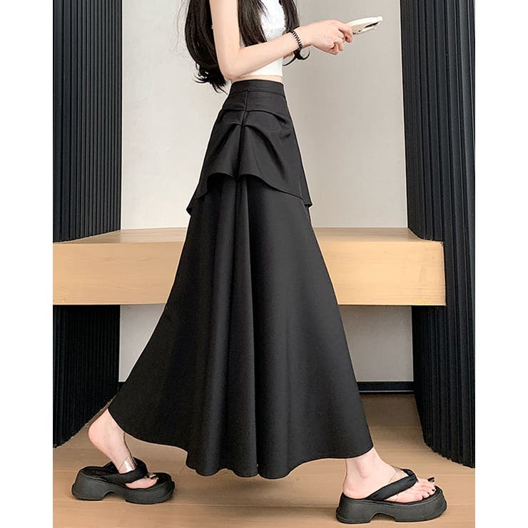 アシメントリースカート ドレープデザイン | RAKUku | 詳細画像3 