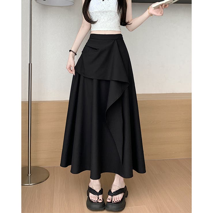 アシメントリースカート ドレープデザイン | RAKUku | 詳細画像4 