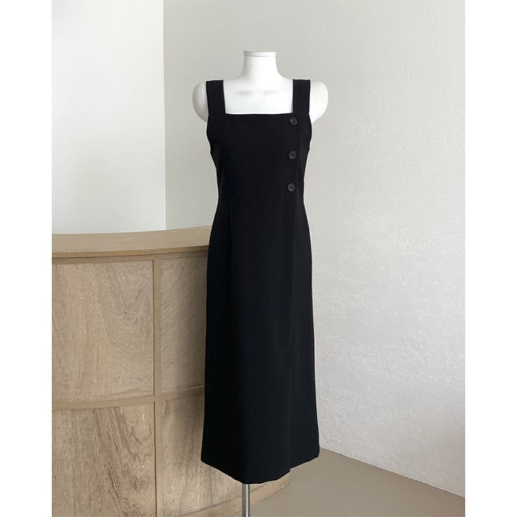 スクエアカラーサイドボタン ワンピース ワンピー | RAKUku | 詳細画像14 