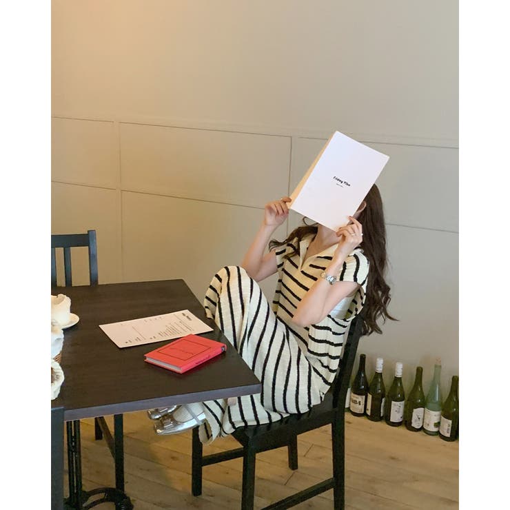 ボーダーサマーニット ワンピース ロングワンピース | RAKUku | 詳細画像6 