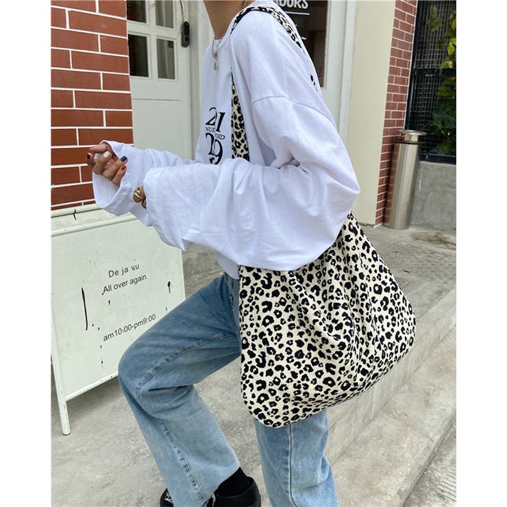 ヒョウ柄 トートバッグ ショルダーバッグ | RAKUku | 詳細画像12 