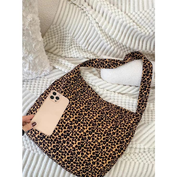 ヒョウ柄 トートバッグ ショルダーバッグ | RAKUku | 詳細画像13 