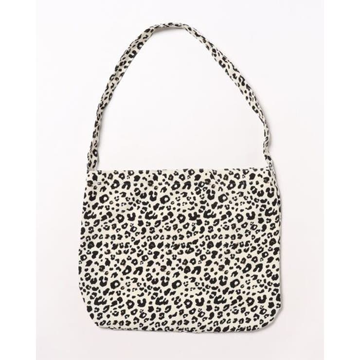 アイボリー | ヒョウ柄 トートバッグ ショルダーバッグ | RAKUku