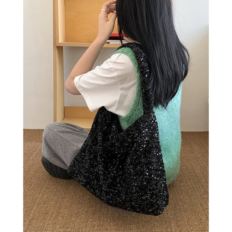 スパンコール トートバッグ ショルダーバッグ | RAKUku | 詳細画像2 